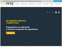 Tablet Screenshot of apde.com.mx